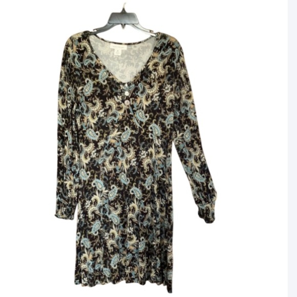 Skye's the Limit Dresses & Skirts - Skyes the Limit floral print smock detail dress soft w stretch boho 3X